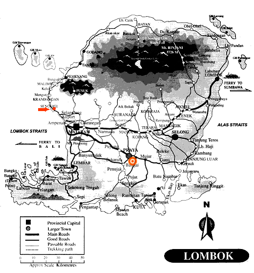 Lombok-Map