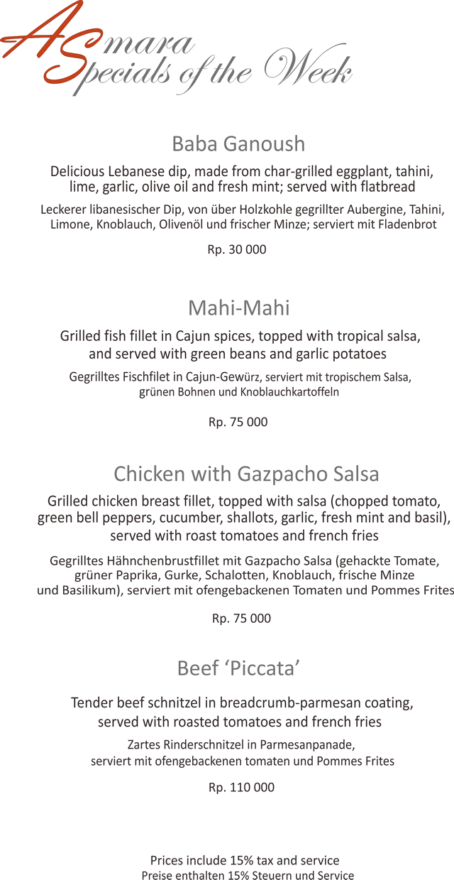 Specials